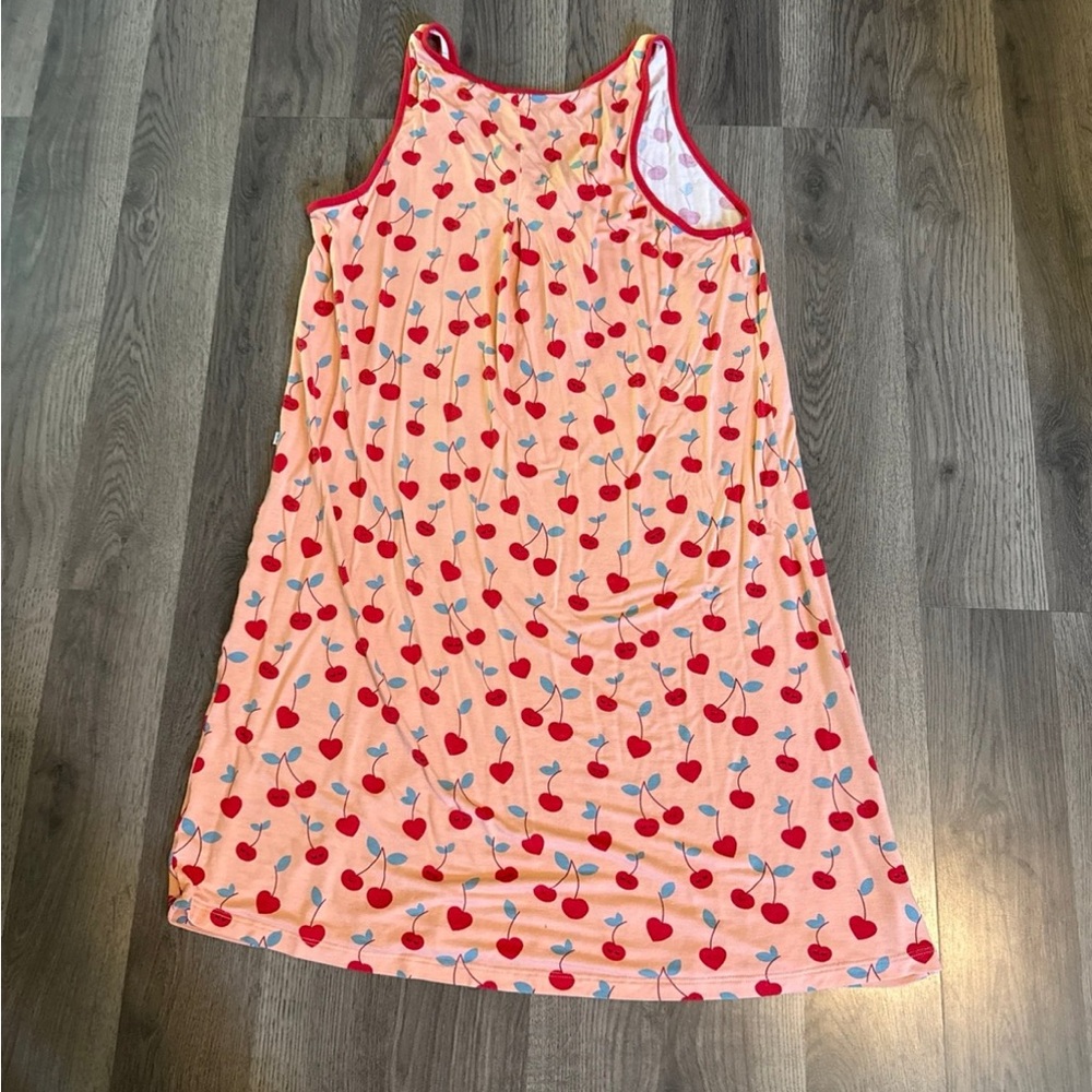 Little sleepies women’s medium cherry sleeveless nightgown - Picture 4 of 4